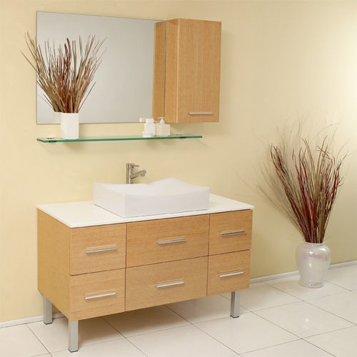 Picture of Wooden Bathroom Sink Set